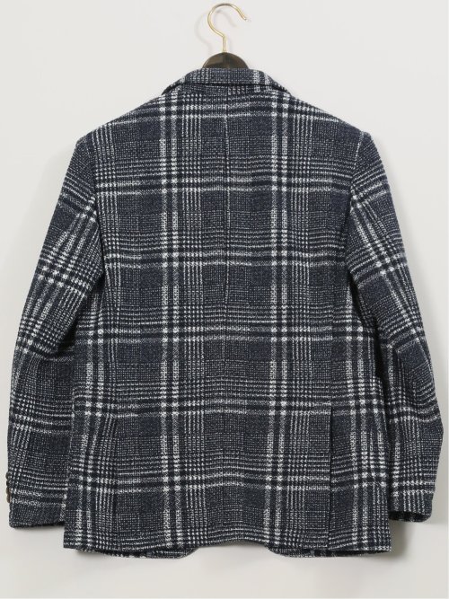 【大きいサイズ】ジーステージ/G-stage ライトニット プリント 2ボタンジャケット