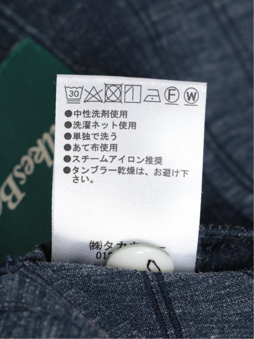 リネン混ストライプ ダブルジャケット(セットアップ可能)