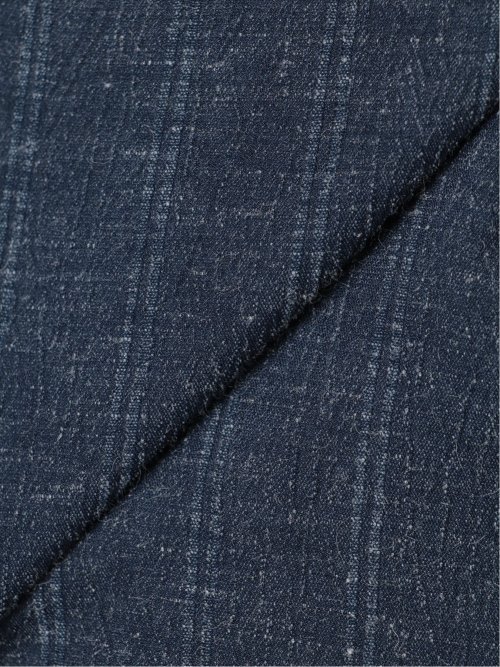 リネン混ストライプ ダブルジャケット(セットアップ可能)