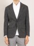 ICELANDIC WOOL 2ボタンジャケット ヘリンボングレー