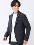 ジャケット メンズ ビジネス セットアップ可能 ストレッチ ウォッシャブル スリム 2ボタン テーラード 紺