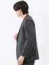 クロスストレッチ スリムフィット 2ボタンジャケット 黒(セットアップ可能)