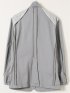 クロスストレッチ スリムフィット 2ボタンジャケット ライトグレー(セットアップ可能)