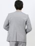 クロスストレッチ スリムフィット 2ボタンジャケット ライトグレー(セットアップ可能)