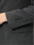クロスストレッチ スリムフィット 2ボタンジャケット デニム調黒(セットアップ可能)