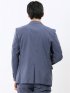 クロスストレッチ スリムフィット 2ボタンジャケット 青(セットアップ可能)