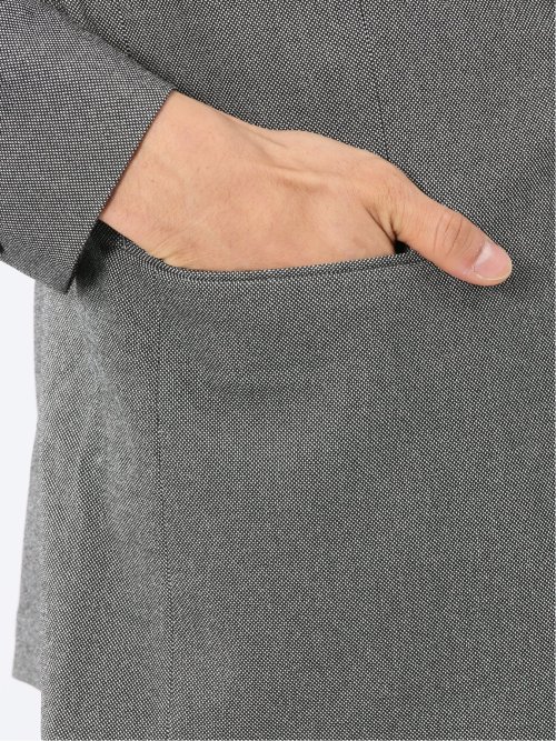 クロスストレッチ スリムフィット 2ボタンジャケット バーズアイモノトーン(セットアップ可能)