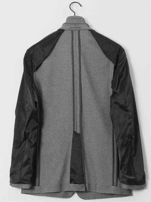 クロスストレッチ スリムフィット 2ボタンジャケット バーズアイモノトーン(セットアップ可能)