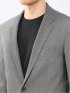 クロスストレッチ スリムフィット 2ボタンジャケット バーズアイモノトーン(セットアップ可能)