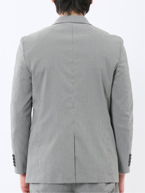 クロスストレッチ スリムフィット 2ボタンジャケット 千鳥(セットアップ可能)