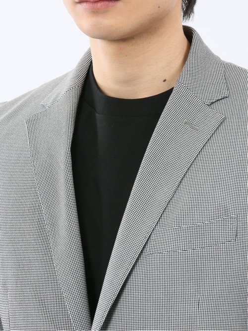 クロスストレッチ スリムフィット 2ボタンジャケット 千鳥(セットアップ可能)