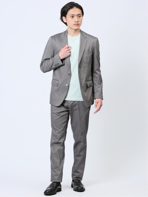 クロスストレッチ スリムフィット 2ボタンジャケット ライト