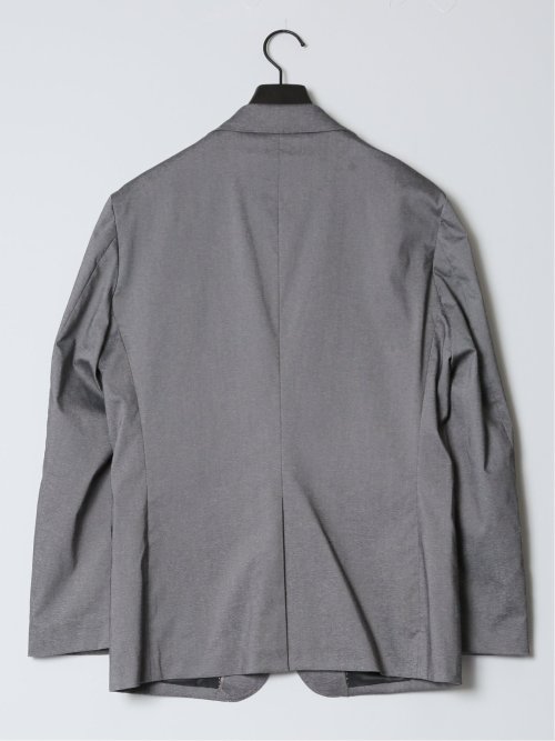 クロスストレッチ スリムフィット 2ボタンジャケット ライトグレー(セットアップ可能)