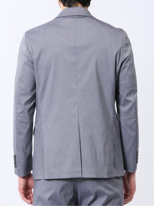 ストレッチ スリムフィット 2ボタンジャケット ライトデニム調(セットアップ可能)