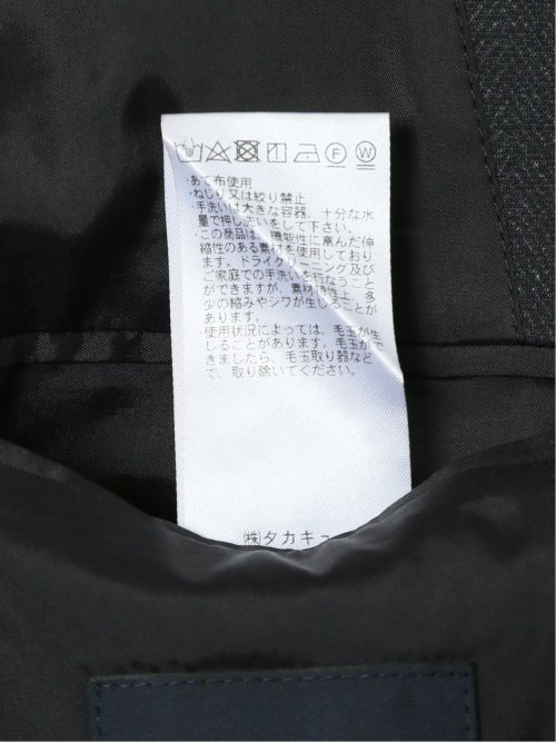 ストレッチ スリムフィット 2ボタンジャケット ヘリンボングレー