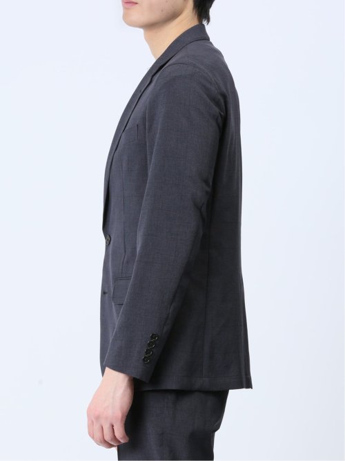 軽量 スリムフィット 2ボタンジャケット ウィンドペン紺(セットアップ可能)