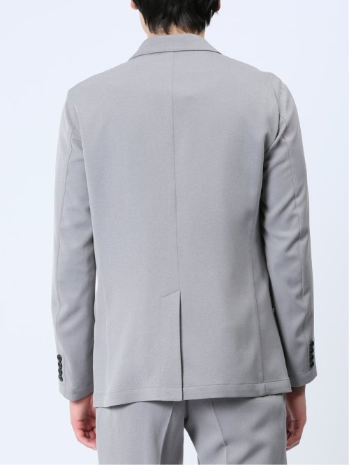 軽量 スリムフィット 2ボタンジャケット ライトグレー(セットアップ可能)