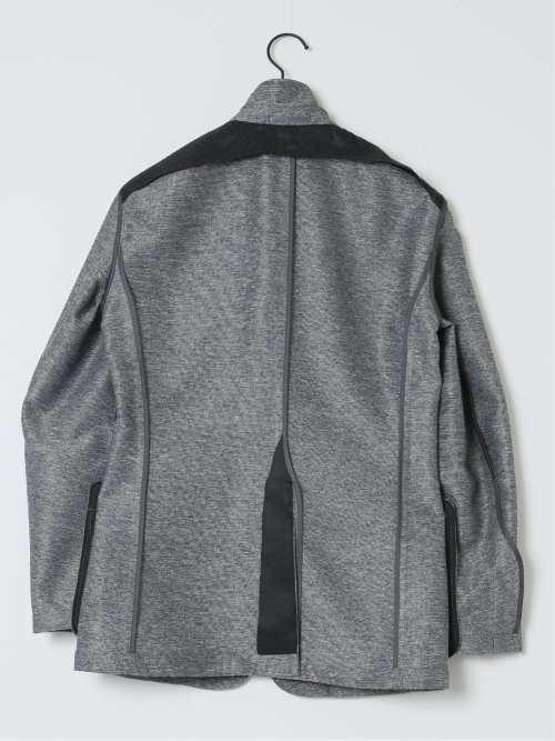 TechLinen スリムフィット 2ボタンジャケット グレー(セットアップ可能)