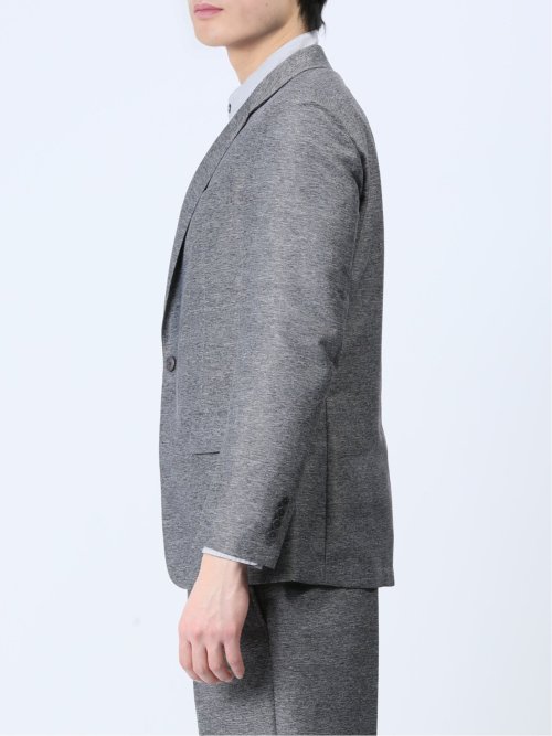 TechLinen スリムフィット 2ボタンジャケット グレー(セットアップ可能)