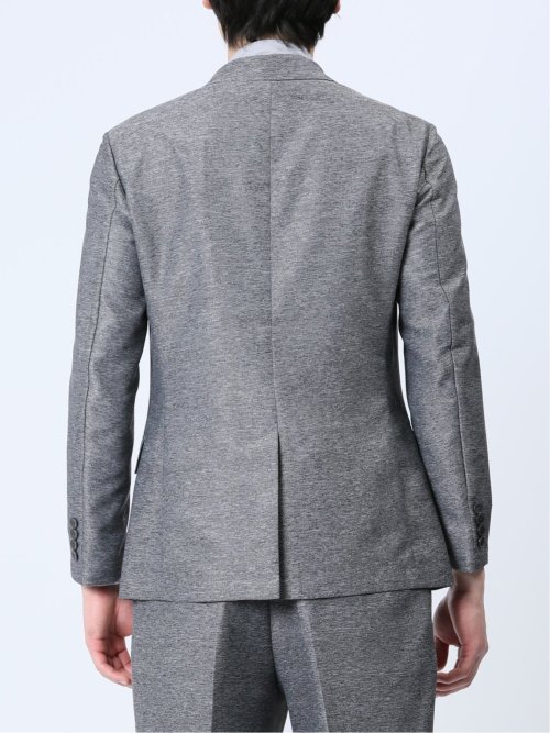 TechLinen スリムフィット 2ボタンジャケット グレー(セットアップ可能)