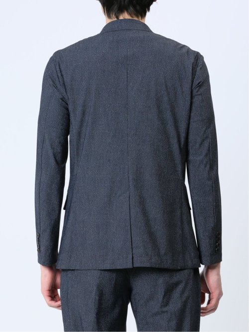 TechCool スリムフィット 2ボタンジャケット 紺(セットアップ可能)