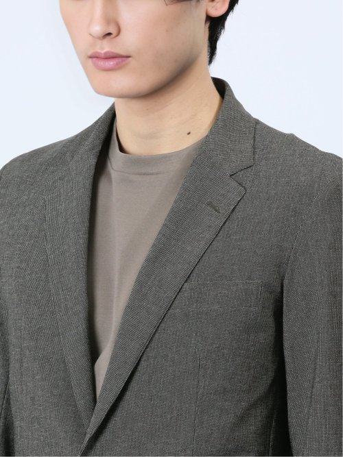 TechCool スリムフィット 2ボタンジャケット 茶(セットアップ可能)