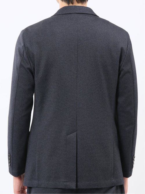 TechMove スリムフィット 2ボタンジャケット カルゼ紺(セットアップ可能)