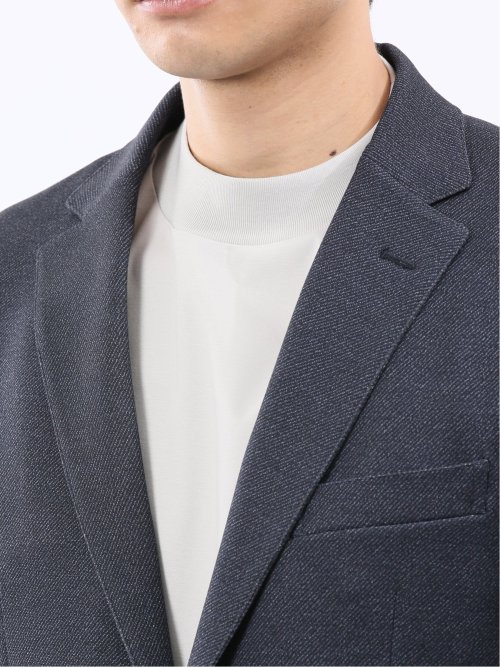 TechMove スリムフィット 2ボタンジャケット カルゼ紺(セットアップ可能)