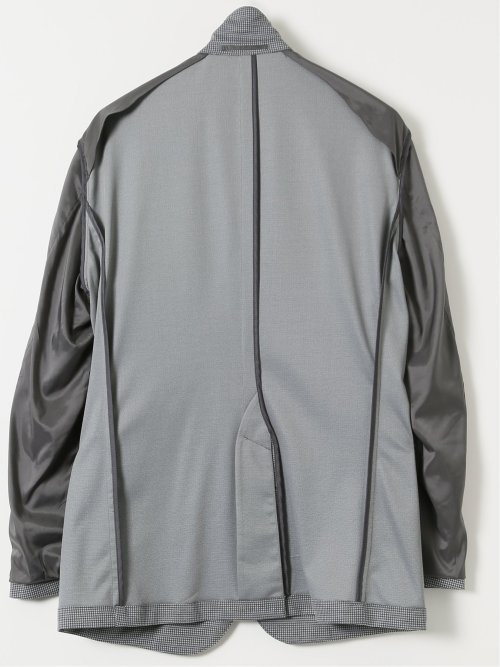 ストレッチポンチ スリムフィット 2ボタンジャケット ライトグレー(セットアップ可能)