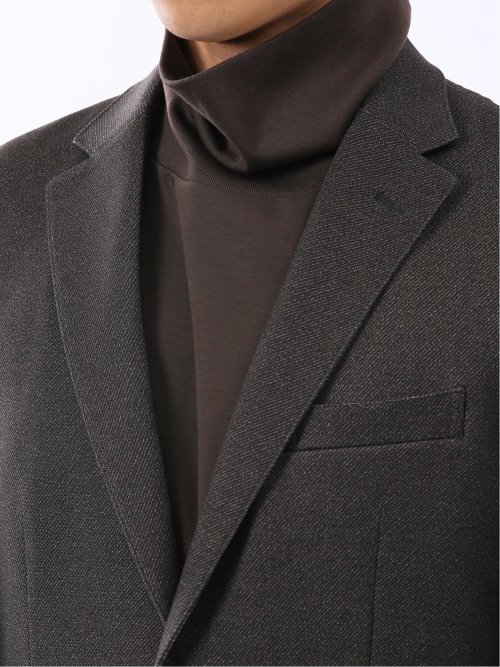 TechMove スリムフィット 2ボタンジャケット カルゼ茶(セットアップ可能)