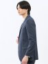 ストレッチポンチ スリムフィット 2ボタンジャケット 紺(セットアップ可能)