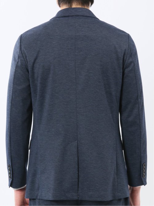 ストレッチポンチ スリムフィット 2ボタンジャケット 紺(セットアップ可能)
