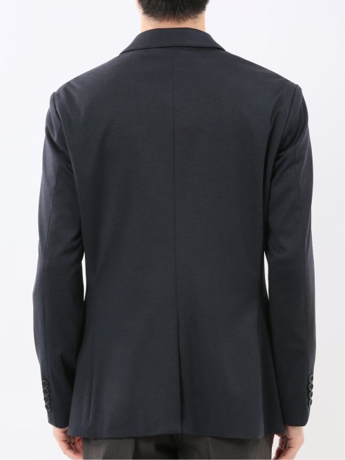 ストレッチポンチ スリムフィット 2ボタンジャケット カルゼ紺