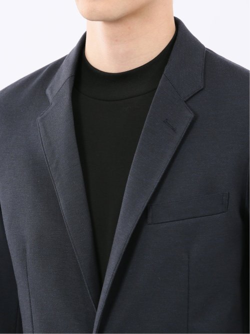 ストレッチポンチ スリムフィット 2ボタンジャケット カルゼ紺