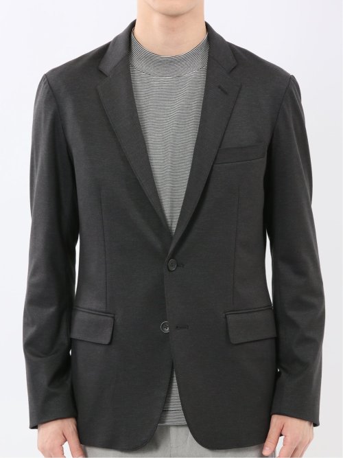 ストレッチポンチ スリムフィット 2ボタンジャケット カルゼグレー