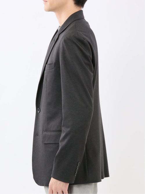 ストレッチポンチ スリムフィット 2ボタンジャケット カルゼグレー