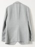 TechLinen スリムフィット 2ボタン ジャケット ライトグレー(セットアップ可能)