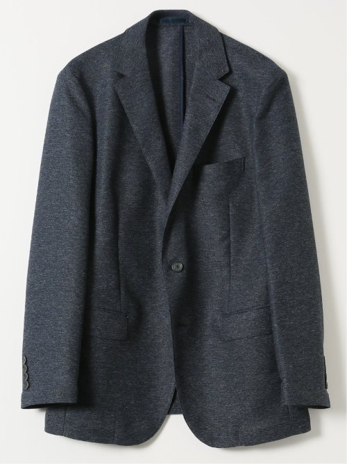 TechLinen スリムフィット 2ボタン ジャケット 紺(セットアップ可能)