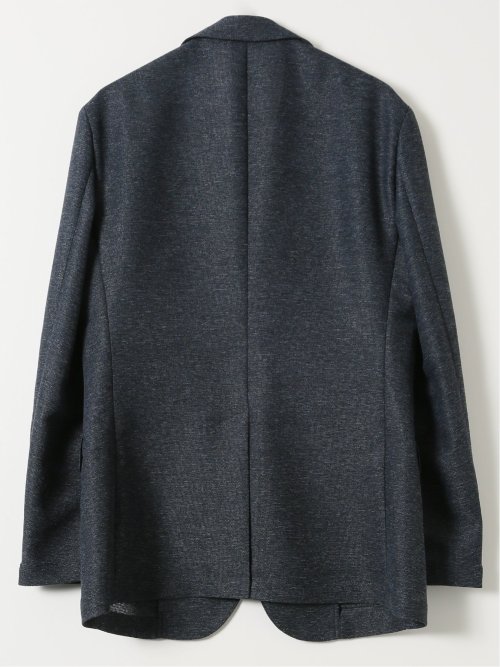 TechLinen スリムフィット 2ボタン ジャケット 紺(セットアップ可能)