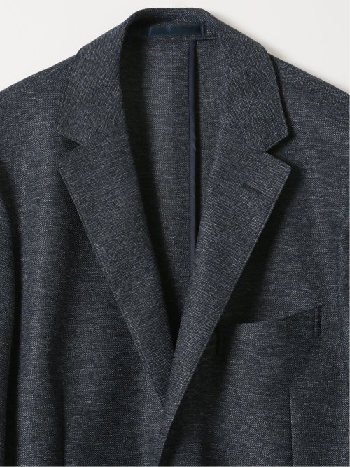 TechLinen スリムフィット 2ボタン ジャケット 紺(セットアップ可能)