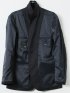ジャケット ブレザー メンズ ビジネス ストレッチ ウォッシャブル スリム 2ボタン テーラード 紺 ウール混