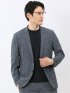 TechCool スリムフィット 2ボタン ジャケット 青(セットアップ可能)