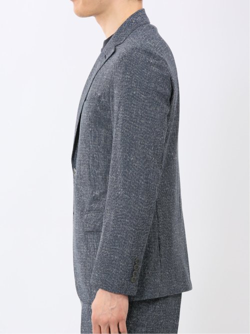 TechCool スリムフィット 2ボタン ジャケット 青(セットアップ可能)