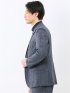 TechCool スリムフィット 2ボタン ジャケット 紺(セットアップ可能)