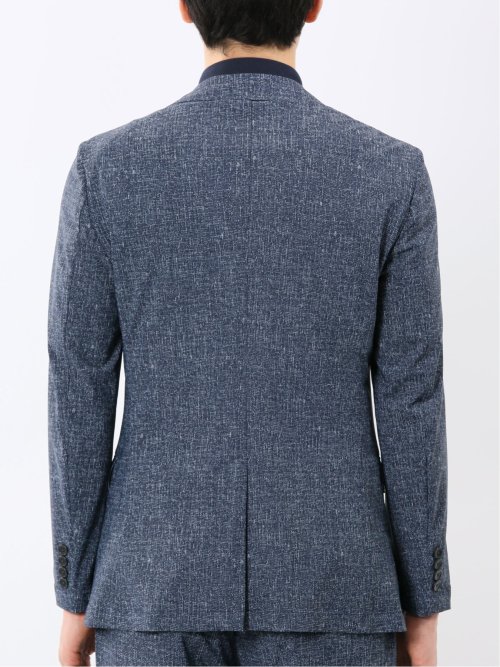 TechCool スリムフィット 2ボタン ジャケット 紺(セットアップ可能)