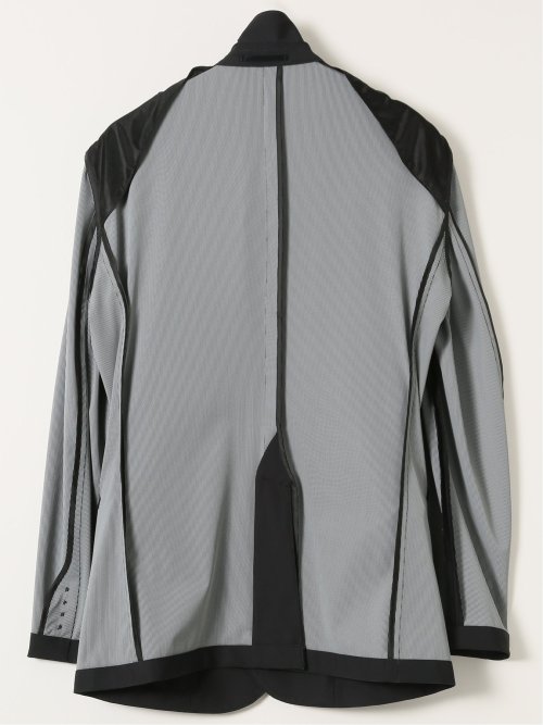 TechCool スリムフィット 2ボタン ジャケット 黒(セットアップ可能)