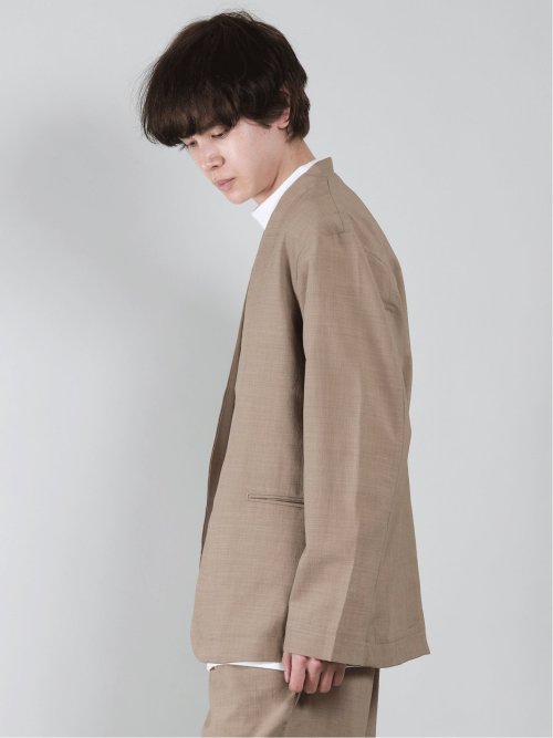 タイロッケン ノーカラージャケット(セットアップ可能)