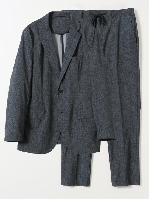 接触冷感 ストレッチ ウォッシャブル プリント スリムフィット ノータック パンツ(セットアップ可能)