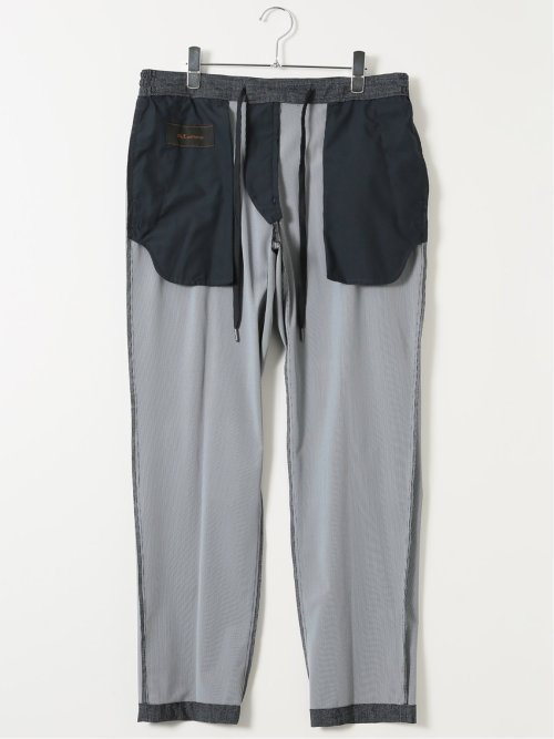 接触冷感 ストレッチ ウォッシャブル プリント スリムフィット ノータック パンツ(セットアップ可能)