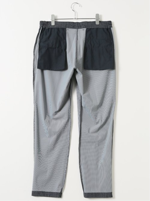 接触冷感 ストレッチ ウォッシャブル プリント スリムフィット ノータック パンツ(セットアップ可能)